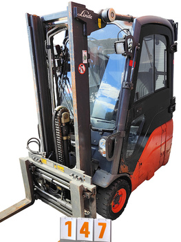 Wózek podnośnikowy widłowy elektryczny Linde E16C maszt DUPLEX BlueSpot